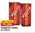 Promo Harga Sosro Teh Botol per 2 pcs 250 ml - Alfamart