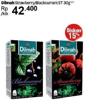 Promo Harga Dilmah Tea Strawberry, Blackcurrant 30 gr - Carrefour