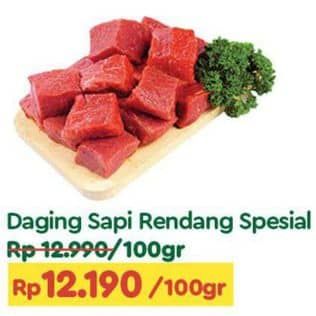 Promo Harga Daging Rendang Sapi Special per 100 gr - TIP TOP