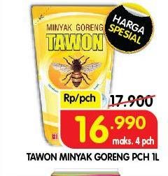 Promo Harga TAWON Minyak Goreng 1000 ml - Superindo