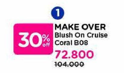 Promo Harga Make Over Blush On Cruise Coral  - Watsons