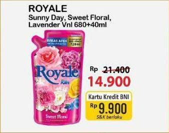 Promo Harga So Klin Royale Parfum Collection Lavender Vanilla, Sunny Day, Sweet Floral 720 ml - Alfamart