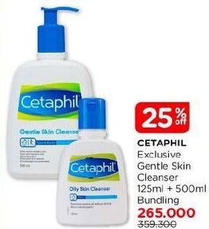 Promo Harga Cetaphil Gentle Skin Cleanser 125 ml - Watsons