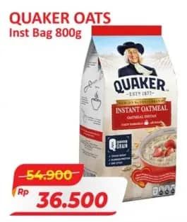 Promo Harga Quaker Oatmeal Instant 800 gr - Alfamart