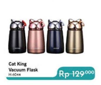Promo Harga OKIDOKI Cat King Vacuum Flask  - Carrefour