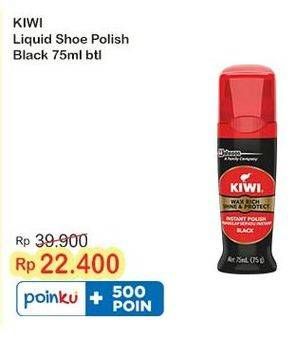 Promo Harga Kiwi Liquid Shoe Polish Black 75 ml - Indomaret