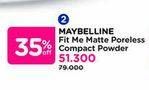 Promo Harga Maybelline Fit Me Mate + Pore Compact Powder  - Watsons