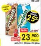 Promo Harga Greenfields Fresh Milk All Variants 1000 ml - Superindo