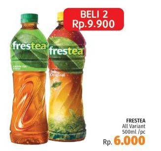 Promo Harga FRESTEA Minuman Teh Green Tea, Original 500 ml - LotteMart