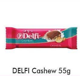 Promo Harga DELFI Chocolate Cashew 55 gr - Alfamart