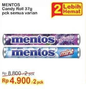 Promo Harga MENTOS Candy All Variants per 2 pouch 37 gr - Indomaret