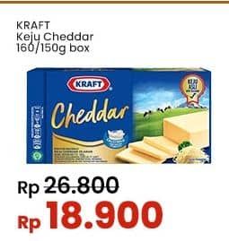 Promo Harga Kraft Cheese Cheddar 160 gr - Indomaret