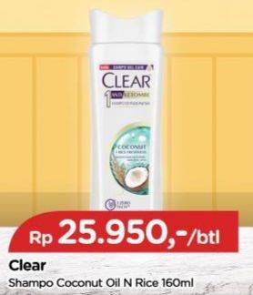 Promo Harga Clear Shampoo Coconut Rice Freshness 160 ml - TIP TOP