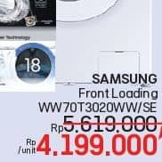 Promo Harga Samsung WW70T3020WW/SE Washing Machine with Quick Wash and Drum Clean  - LotteMart