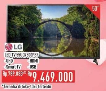 Promo Harga LG UQ7500 UHD TV 55UQ7500PSF 55 Inch  - Hypermart