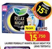 Promo Harga Laurier Relax Night 35cm 6 pcs - Superindo