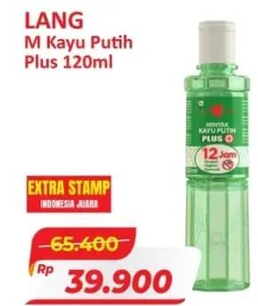 Promo Harga Cap Lang Minyak Kayu Putih Plus 12 Jam 120 ml - Alfamart