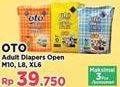 Promo Harga OTO Adult Diapers M10, L8, XL6  - Yogya