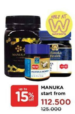 Promo Harga MANUKA Honey Health  - Watsons