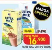 Promo Harga Ultra Milk Susu UHT 1000 ml - Superindo