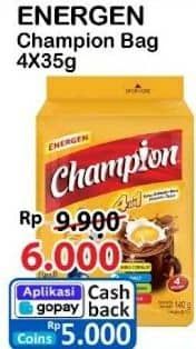 Promo Harga Energen Sereal Champion Cokelat per 4 sachet 35 gr - Alfamart