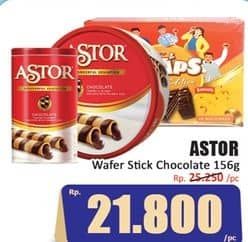 Promo Harga Astor Wafer Roll Chocolate 156 gr - Hari Hari