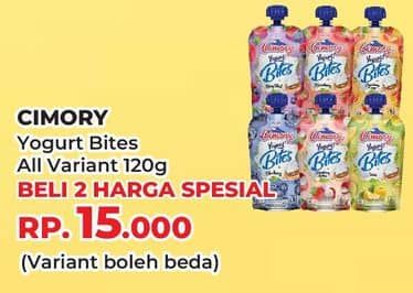 Promo Harga Cimory Yoghurt Squeeze Bites All Variants 120 gr - Yogya