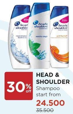 Promo Harga HEAD & SHOULDERS Shampoo  - Watsons