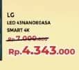 Promo Harga LG 43NANO80ASA Smart TV 4K 43 Inci NanoCell AI NANO80  - Yogya
