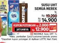 Promo Harga Indomilk Susu UHT 1000 ml - LotteMart