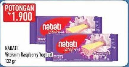 Promo Harga NABATI Vitakrim Raspberry Yoghurt 132 gr - Hypermart