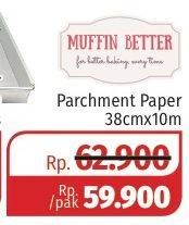 Promo Harga MUFFIN BETTER Parchment Paper 38 Cm X 10 M  - Lotte Grosir