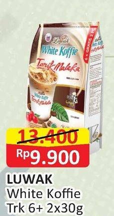 Promo Harga Luwak White Koffie per 8 sachet 30 gr - Alfamart