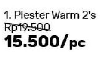 Promo Harga TIGER BALM Plaster Warm 2 pcs - Guardian