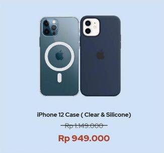 Promo Harga APPLE iPhone 12 Case Clear Silicone  - iBox