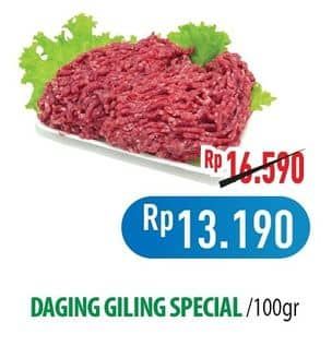 Promo Harga Daging Giling Sapi Spesial per 100 gr - Hypermart