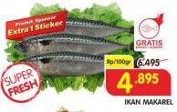 Promo Harga Ikan Makarel per 100 gr - Superindo