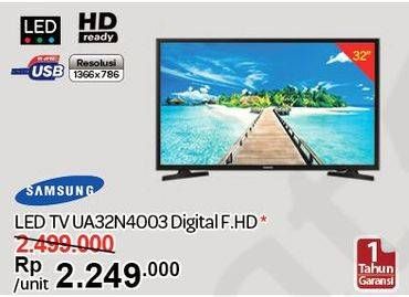 Promo Harga SAMSUNG UA32N4003 LED TV 32" D.FHD  - Carrefour