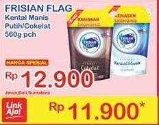 Promo Harga FRISIAN FLAG Susu Kental Manis Putih, Cokelat 560 gr - Indomaret