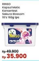 Promo Harga Rinso Kapsul Matic Konsentrat Sakura Blossom 168 gr - Indomaret