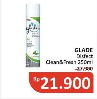 Promo Harga GLADE Surface Disinfectant & Air Sanitizer 250 ml - Alfamidi
