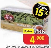 Promo Harga 2tang Teh Celup Vanilla per 25 pcs 2 gr - Superindo