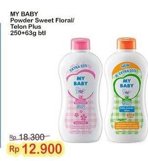 Promo Harga My Baby Baby Powder Sweet Floral, Telon Plus 250 gr - Indomaret