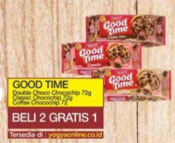 Promo Harga Good Time Cookies Chocochips Double Choc, Classic, Coffee 72 gr - Yogya