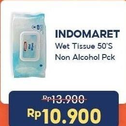Promo Harga INDOMARET Wet Tissue Non Alkohol 50 sheet - Indomaret
