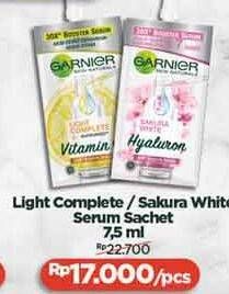 Promo Harga GARNIER Light Complete/ Sakura White Serum 7,5 mL  - Alfamidi