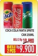 Promo Harga COCA COLA/ FANTA/ SPRITE 250 mL  - Hypermart