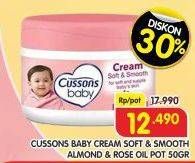 Promo Harga Cussons Baby Cream Soft Smooth 50 gr - Superindo