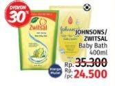 Promo Harga JOHNSONS/ZWITSAL Baby Bath 400ml  - LotteMart