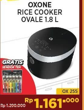 Promo Harga Oxone OX-255 Ovale Rice Cooker Digital 7 in 1  - COURTS